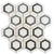Sky Light in White Celesta 3 1/4" Full Hex Natural Stone