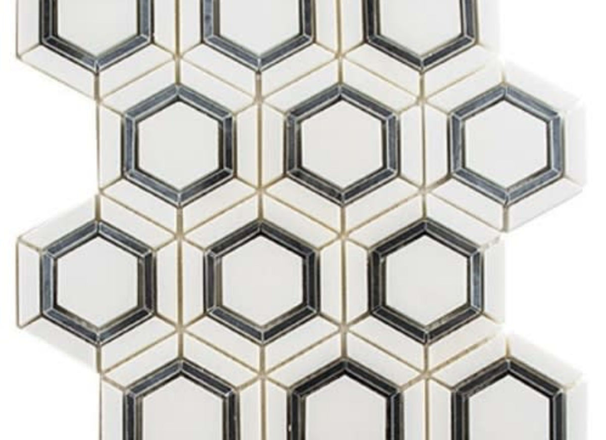 Sky Light in White Celesta 3 1/4" Full Hex