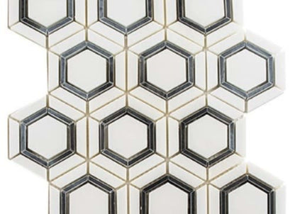 Sky Light in White Celesta 3 1/4" Full Hex