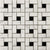 Marble Bianco Gioia Collection in Pinwheel -12" X 12" Mosaic Mesh Honed Natural Stone