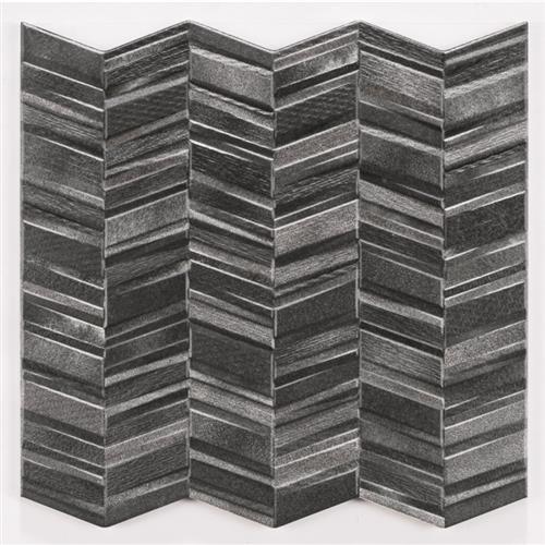 Chevron in Black Tile