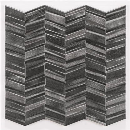Chevron in Black Tile