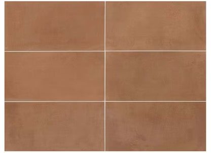 Moroccan Concrete in Terra Cotta