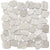 Cultura in Cream 12" X 12" Pebble On Mesh Natural Stone