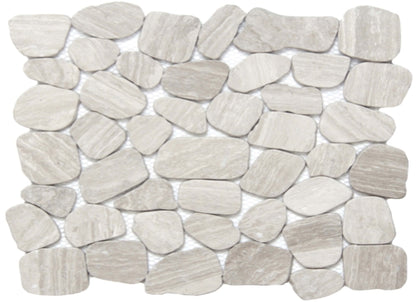 Cultura in Cream 12" X 12" Pebble On Mesh
