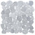Cultura in Silver 12" X 12" Pebble On Mesh Natural Stone