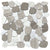 Cultura in Winter 12" X 12" Pebble On Mesh Natural Stone