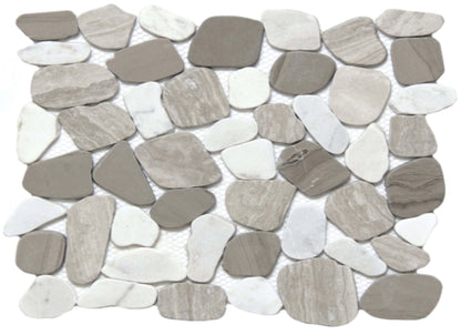 Cultura in Winter 12" X 12" Pebble On Mesh