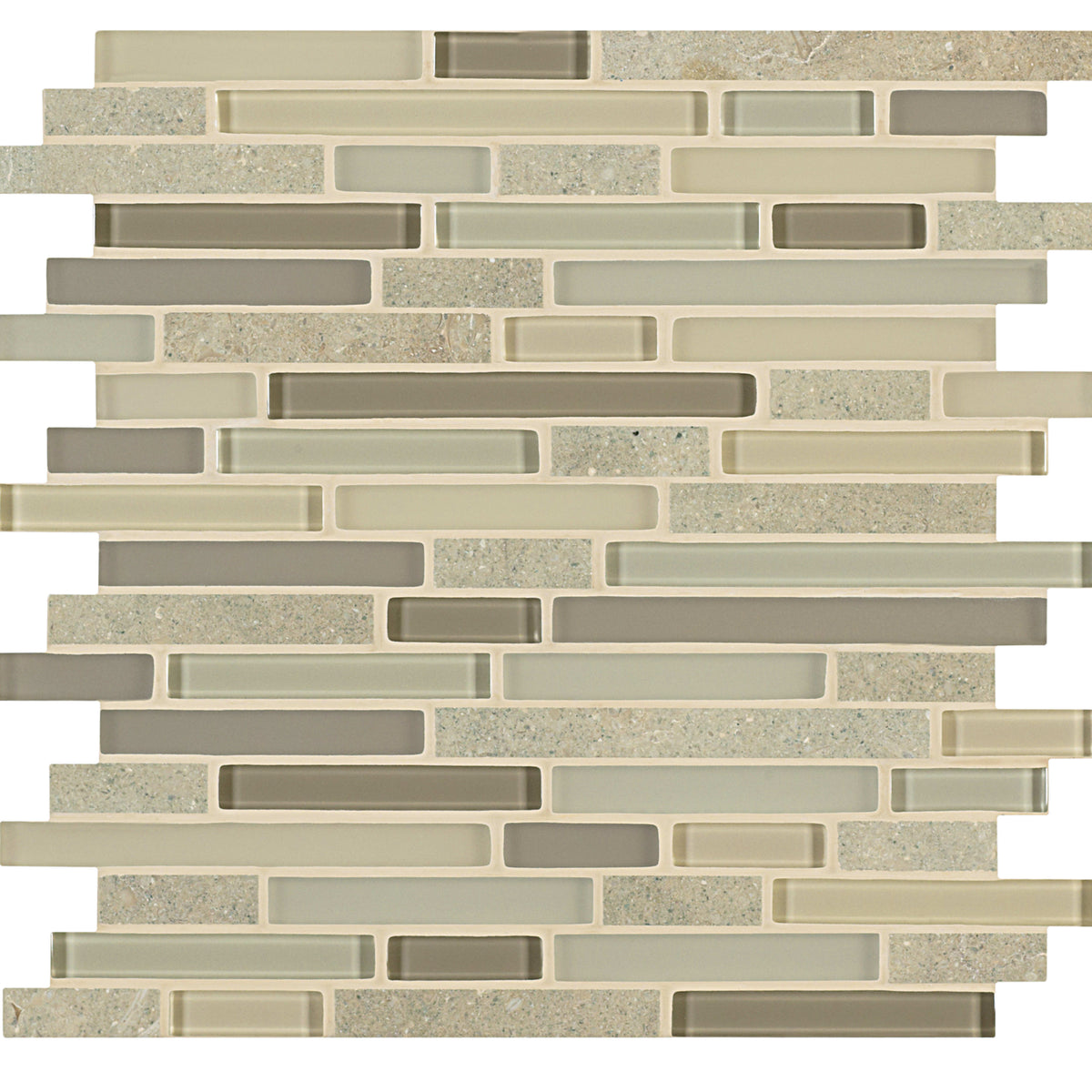 Ebb and Flow in Flora And Fauna Linear Mix Glass Tile