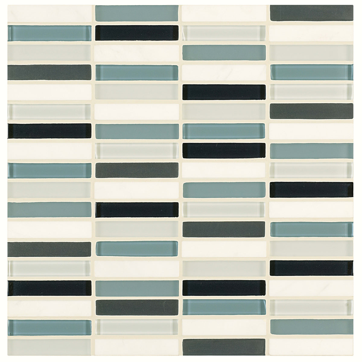 Ebb and Flow in Wind And Rain .5"x3" Glass Tile