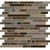 Ebb and Flow in Sticks And Stones Linear Mix Glass Tile