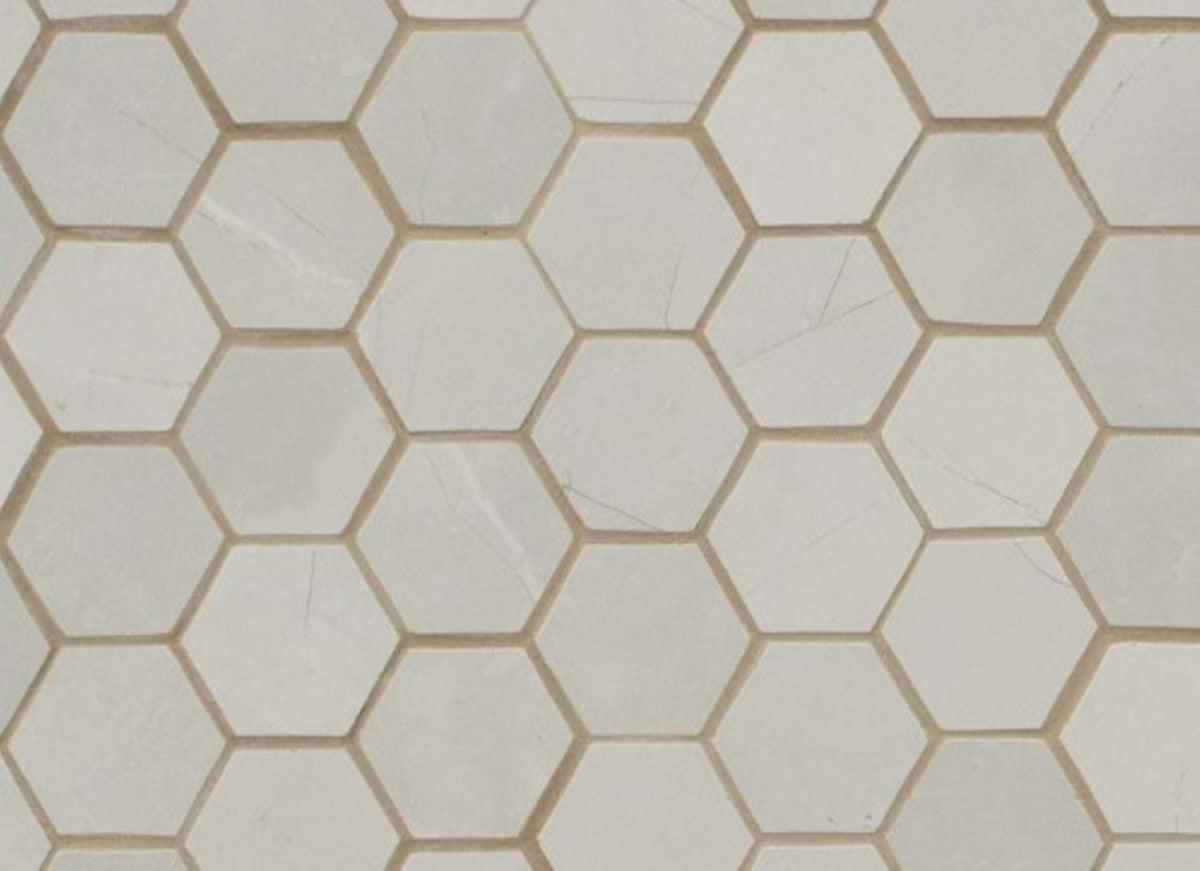 Sande in Ivory 2x2 Hex