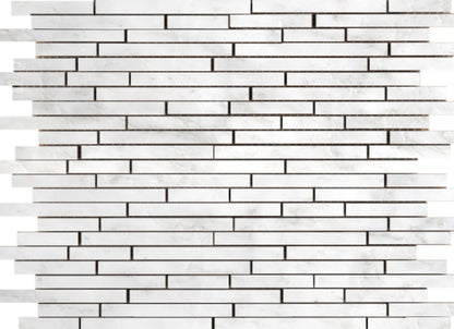 Marble Winter Frost in Winter Frost Linear Mosaic - Mesh Mosaic