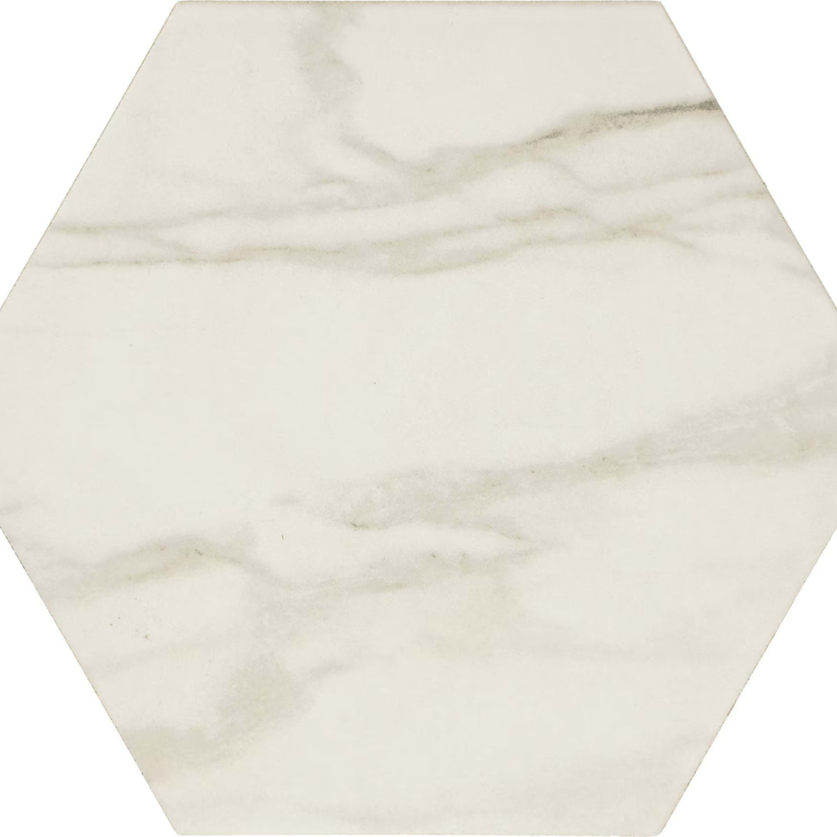 Perpetuo in Brilliant White Hexagon 8 Tile