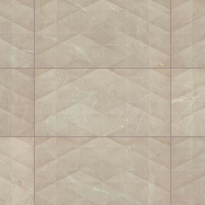 Perpetuo in Elegant Beige Geometric 12x24 Tile