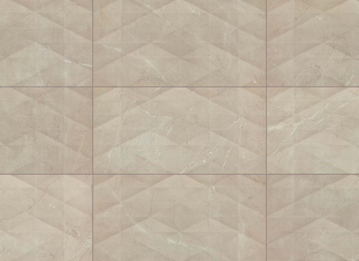 Perpetuo in Elegant Beige Geometric 12x24