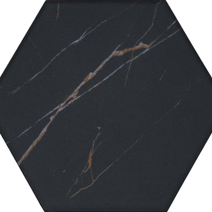 Perpetuo in Infinite Black Hexagon 8 Tile