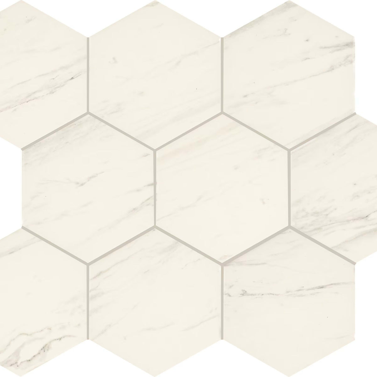 Perpetuo in Timeless White Hexagon 8 Tile