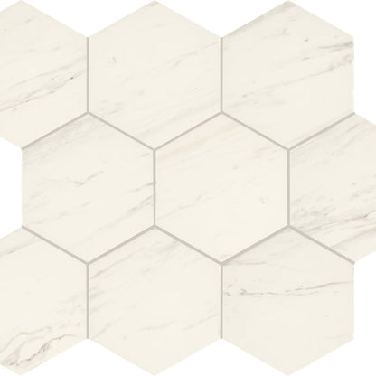 Perpetuo in Timeless White Hexagon 8 Tile