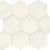 Perpetuo in Timeless White Hexagon 8 Tile