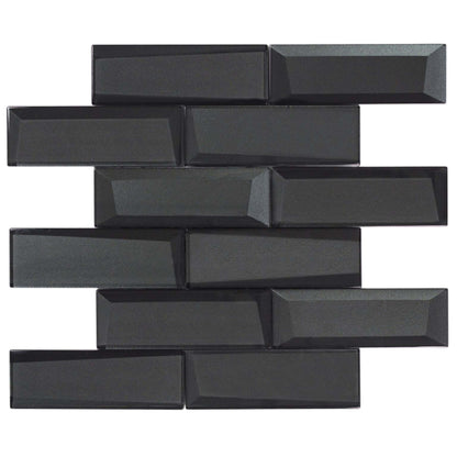 Monet Magic in Smokey Bricks Glass Tile