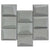 Monet Magic in Foggy Blocks Glass Tile