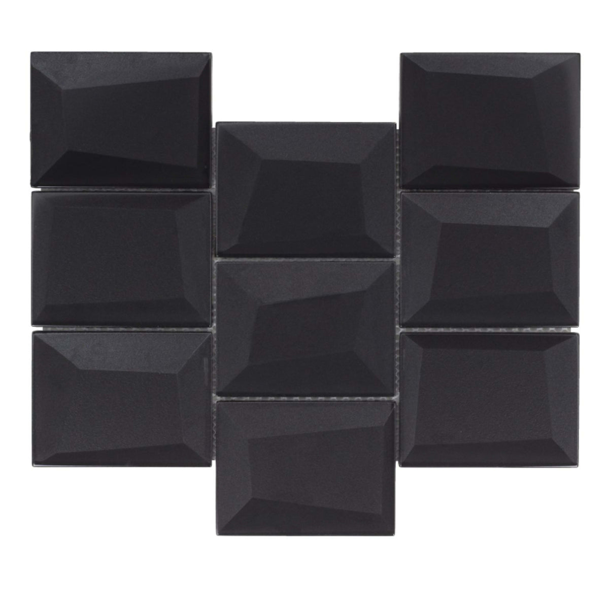Monet Magic in Smokey Blocks Glass Tile